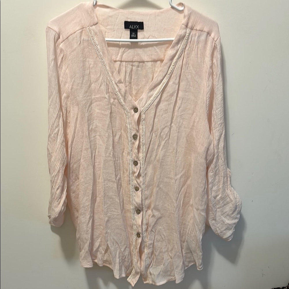 Alyx Pink Relaxed Button Down Shirt